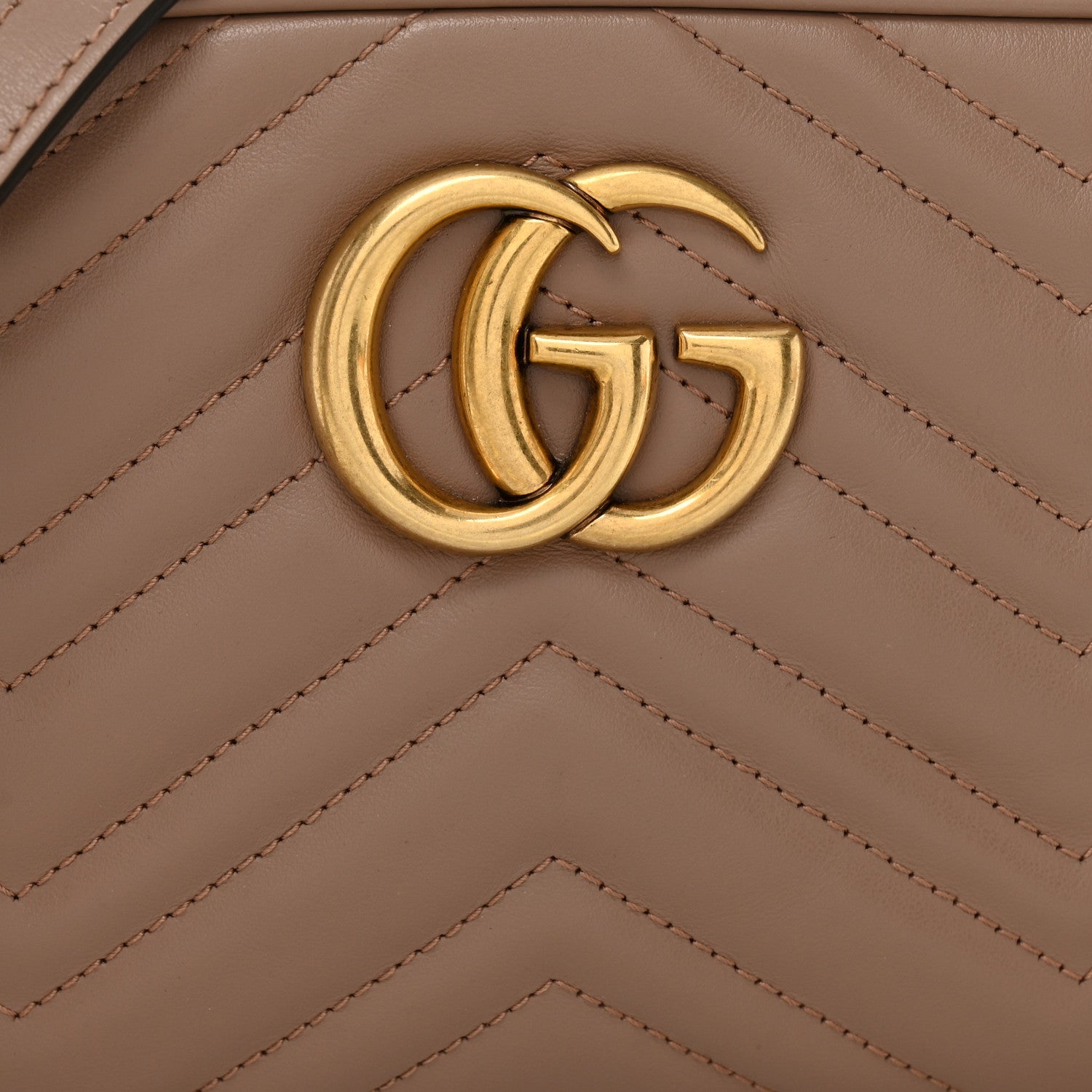 Gucci Calfskin Matelasse Small GG Marmont Chain Shoulder Bag Porcelain Rose 8 of 10