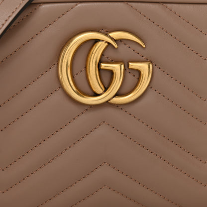 Gucci Calfskin Matelasse Small GG Marmont Chain Shoulder Bag Porcelain Rose 8 of 10