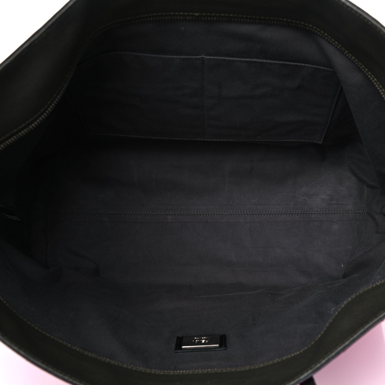 Fendi Vitello Elite Cuoio Monster Buggies Medium Roll Tote Ciclamino Black Multicolor Verde Prato 4 of 21