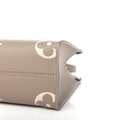 Louis Vuitton Empreinte Monogram Giant Onthego PM Tourterelle Creme 9 of 10