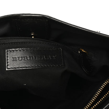 Burberry Haymarket Check Small Northfield Tote Black 6 of 9