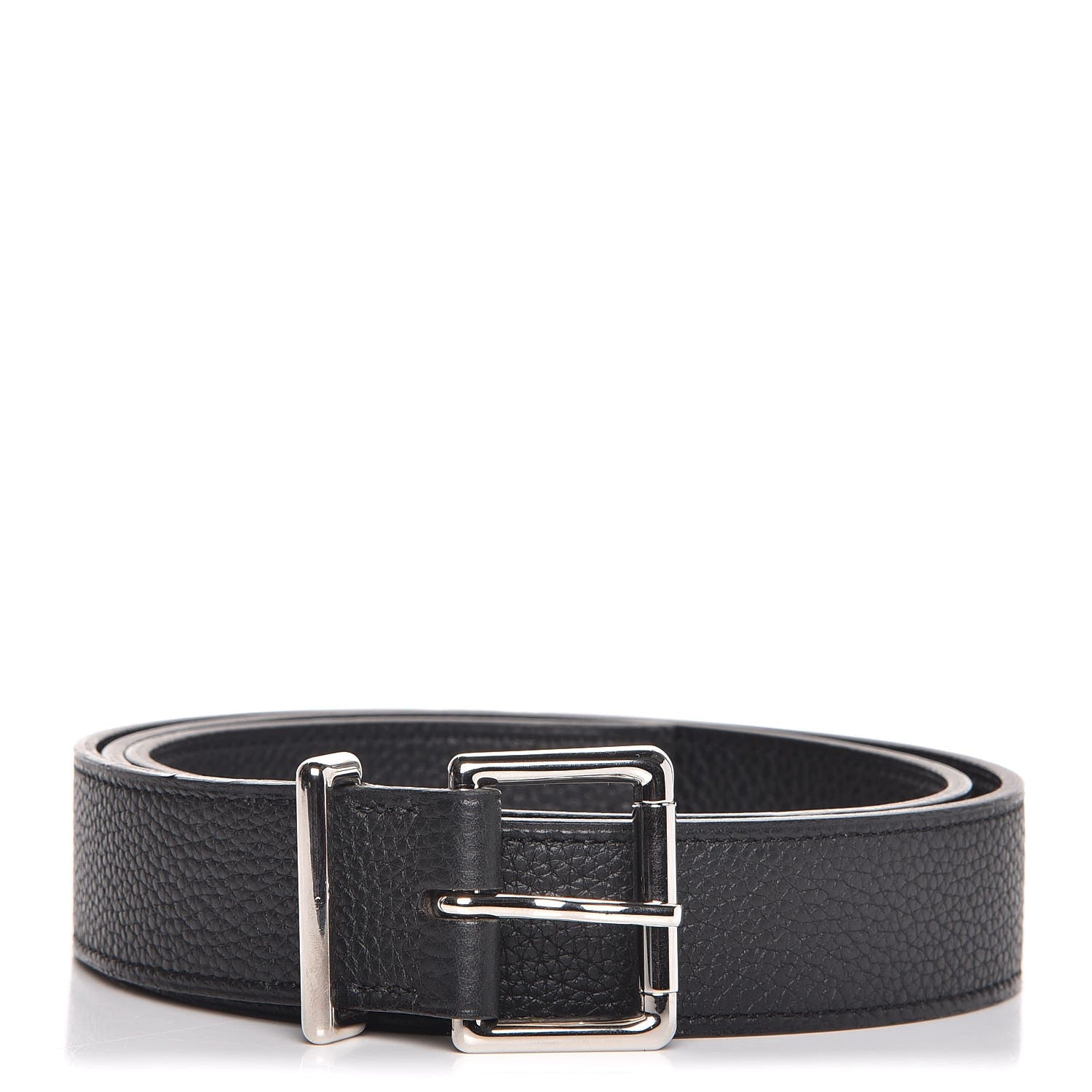 Hermes Togo Etriviere 32mm Belt 70 Black 1 of 9