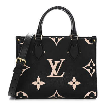 Louis Vuitton Empreinte Monogram Giant Onthego PM Black Beige 1 of 11