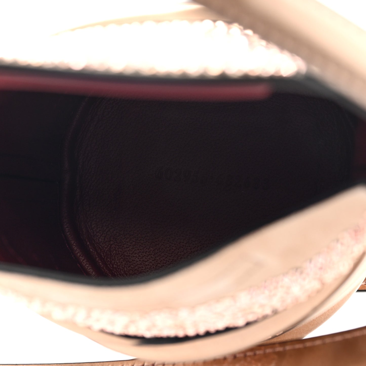 Metallic Calfskin Crystal Curve Bucket Bag Rose Gold