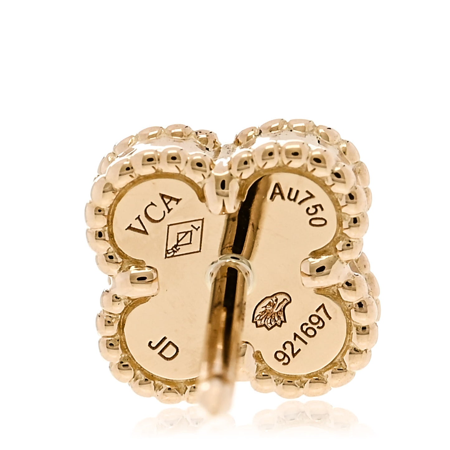 18K Yellow Gold Mother of Pearl Sweet Alhambra Earrings