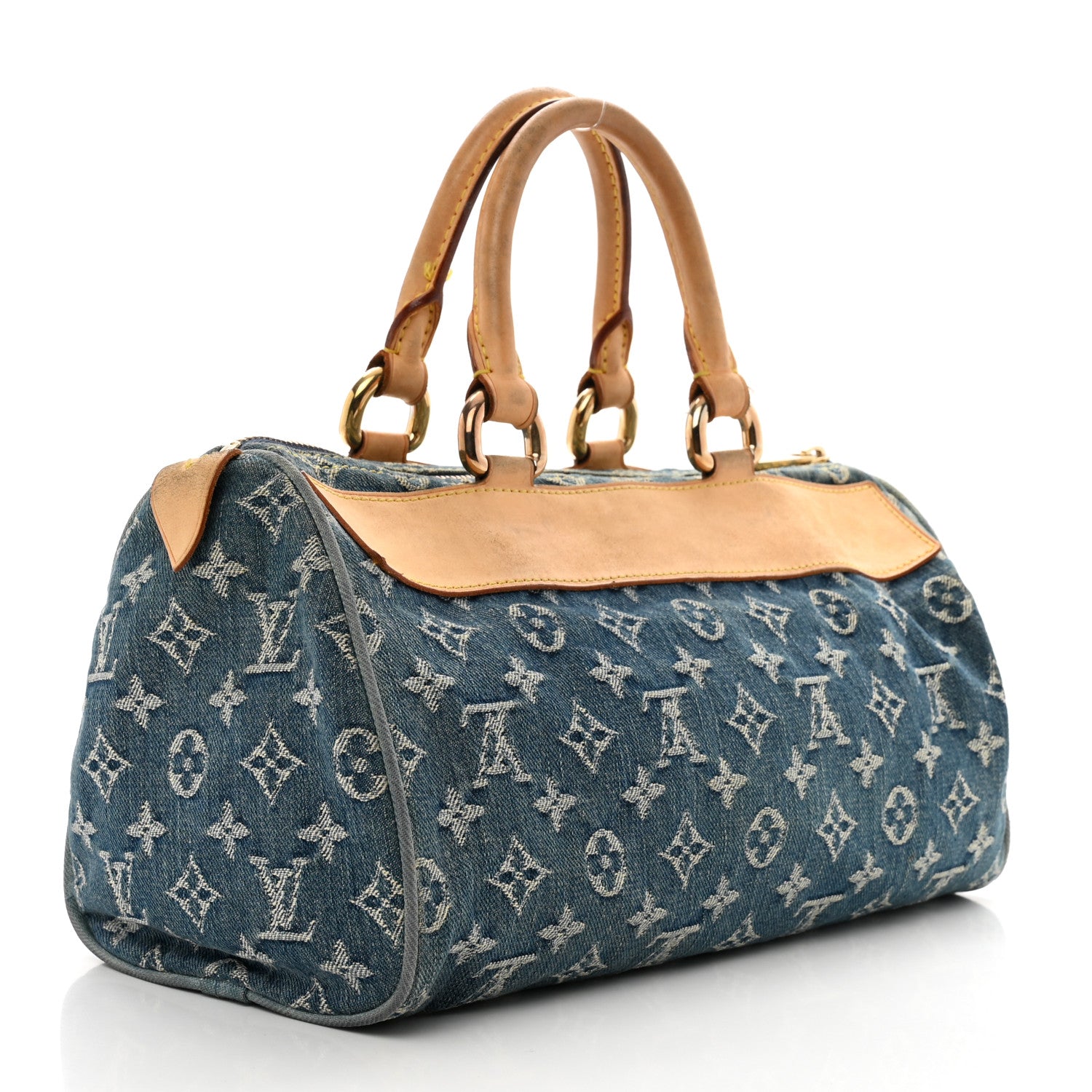 Louis Vuitton Monogram Denim Neo Speedy Blue 3 of 13