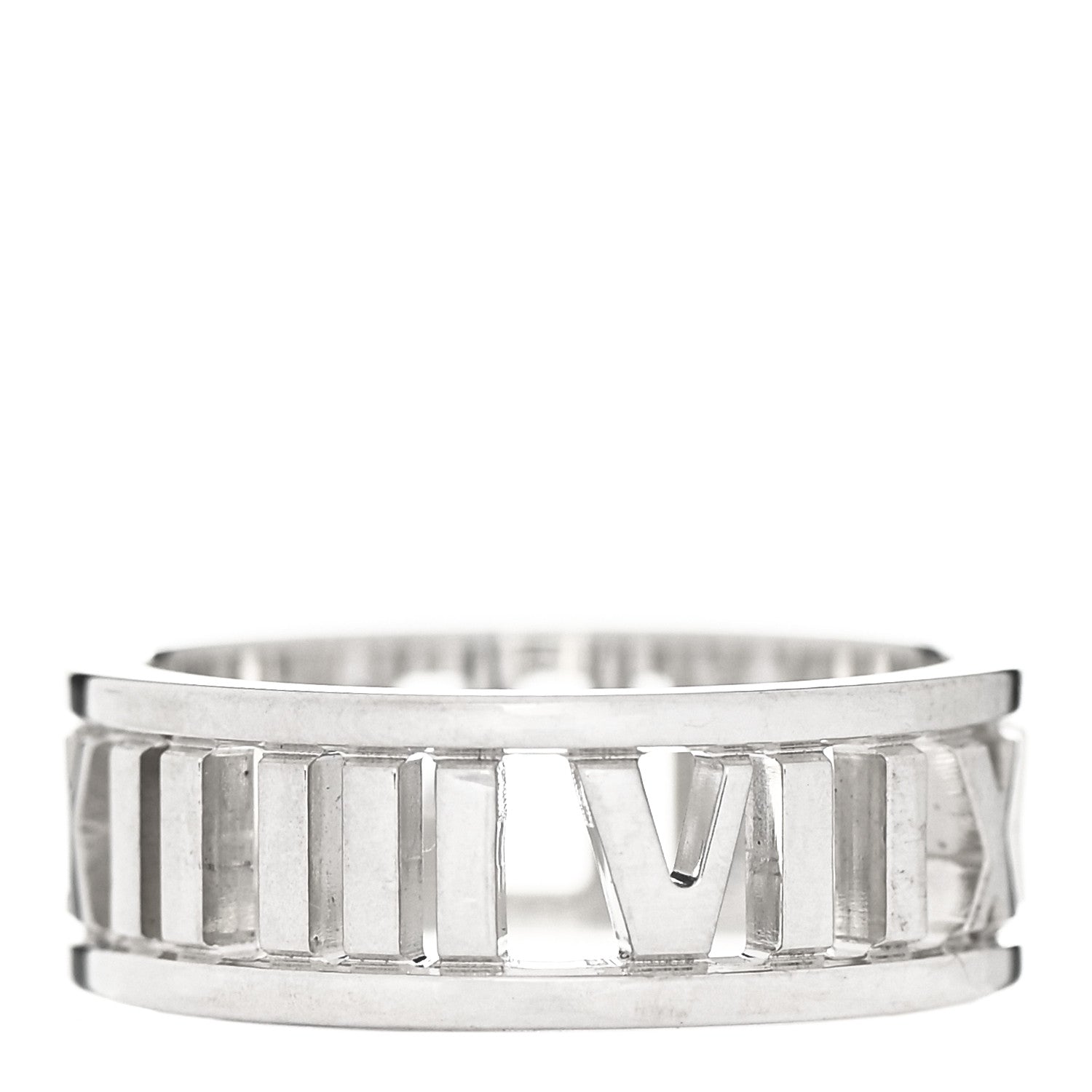 Tiffany Sterling Silver Wide Atlas Open Ring 52 6 1 of 4