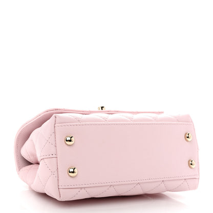 Chanel Caviar Quilted Extra Mini Coco Handle Flap Light Pink 4 of 11
