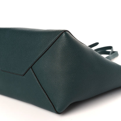 Celine Smooth Calfskin Small Belt Cabas Phantom Dark Green 8 of 8