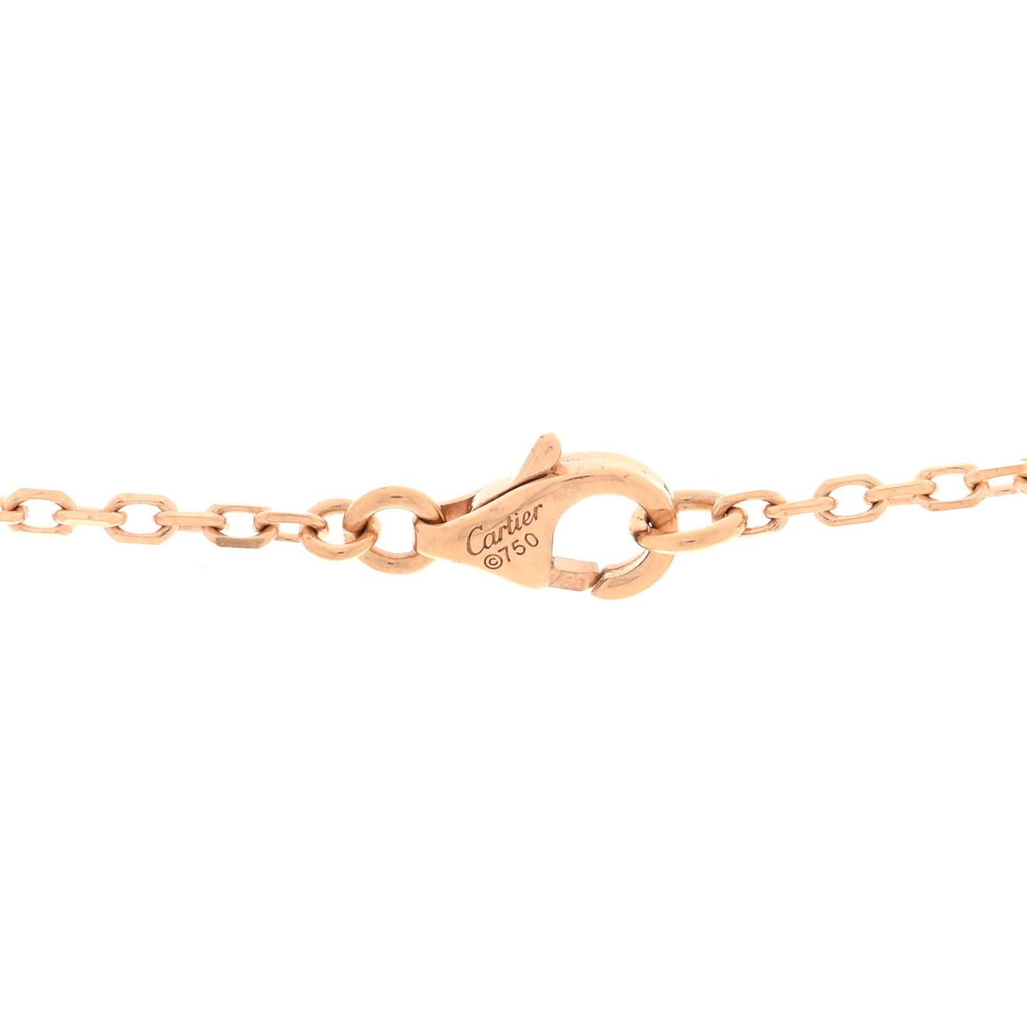 18K Pink White Yellow Gold Diamond Trinity Pendant Necklace