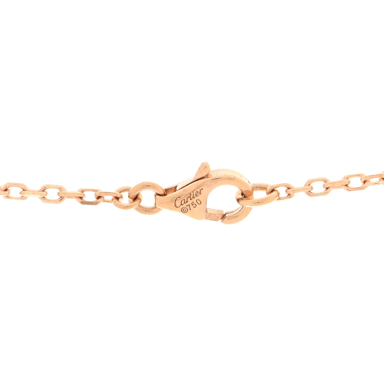Cartier 18K Pink White Yellow Gold Diamond Trinity Pendant Necklace 5 of 5