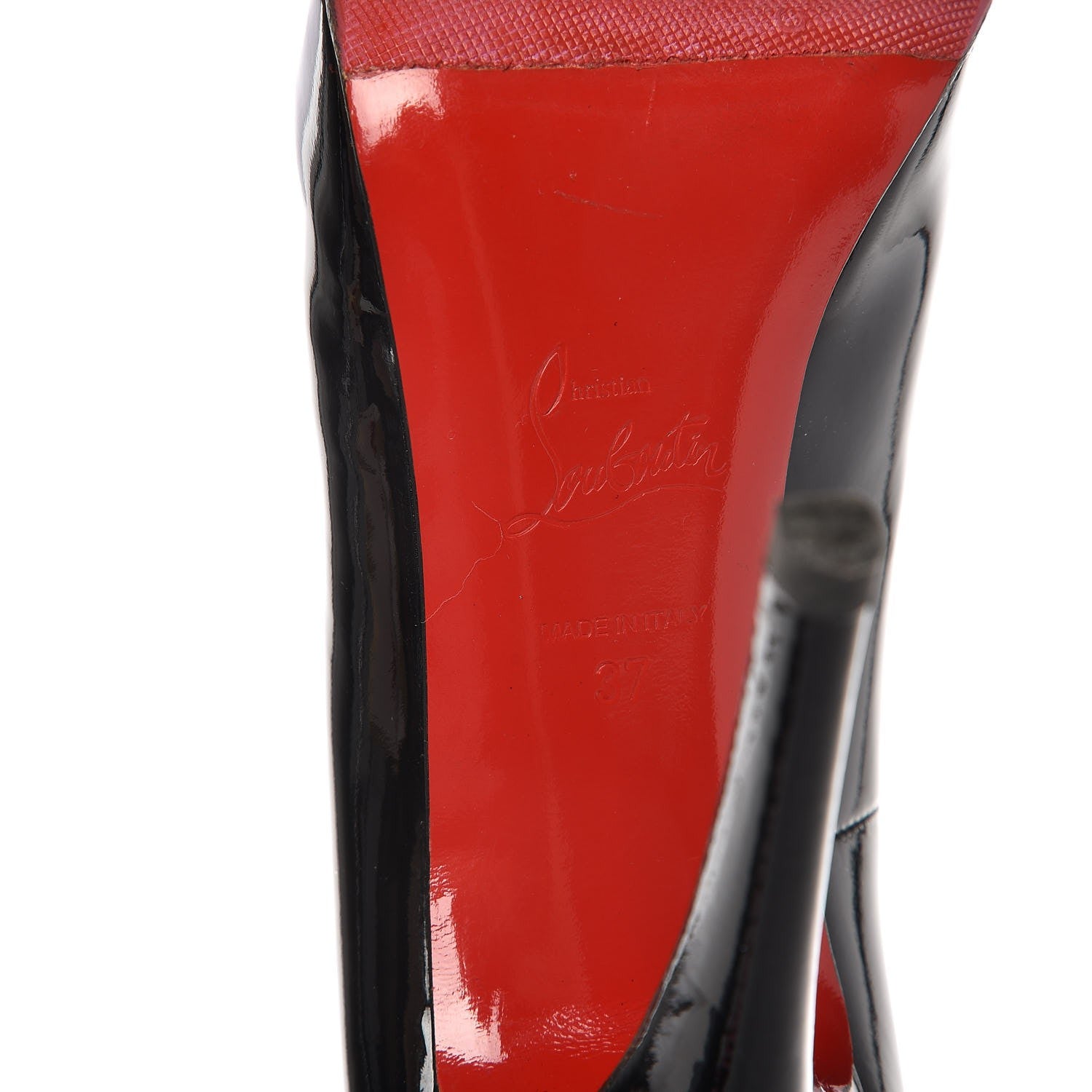 Christian Louboutin Patent Rolando 120 Pumps 37 Black 8 of 16