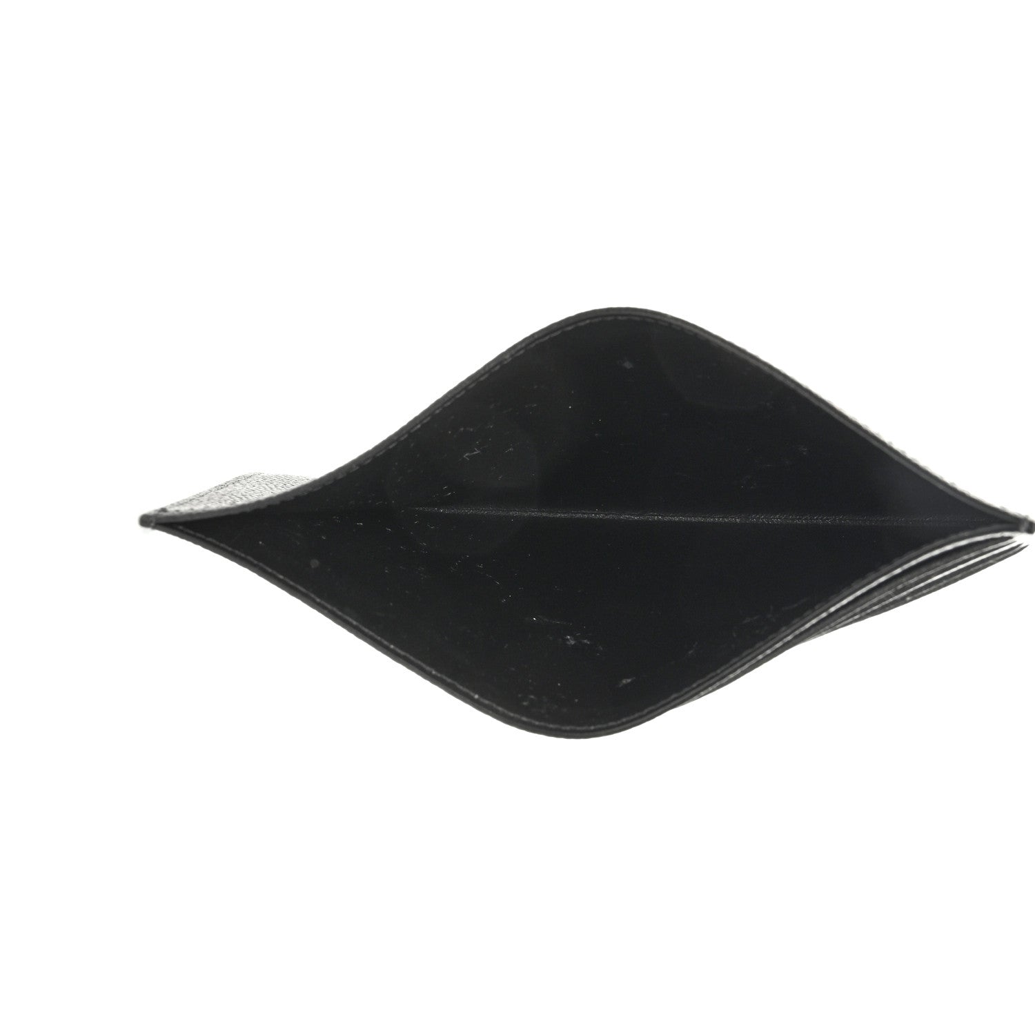 Louis Vuitton Calfskin Felicie Chain Wallet Card Holder Insert Black 5 of 7