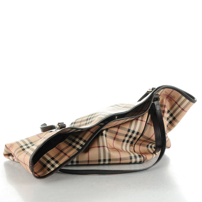 Burberry Haymarket Check Large Canterbury Tote Chocolate 11 of 11
