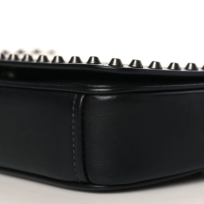 Prada Vitello Studded Crossbody White Black 9 of 9