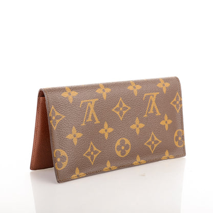 Louis Vuitton Monogram Simple Checkbook Holder Wallet 3 of 7