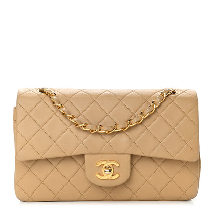 Chanel Lambskin Quilted Small Double Flap Beige 1 of 8