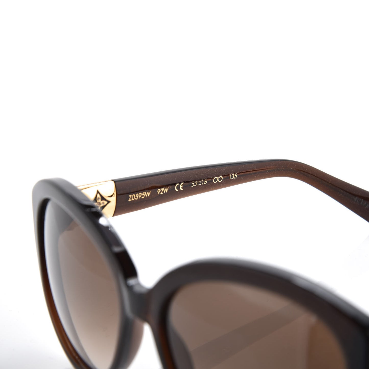 Heather Strass Cat Eye Sunglasses Z0595W Brown