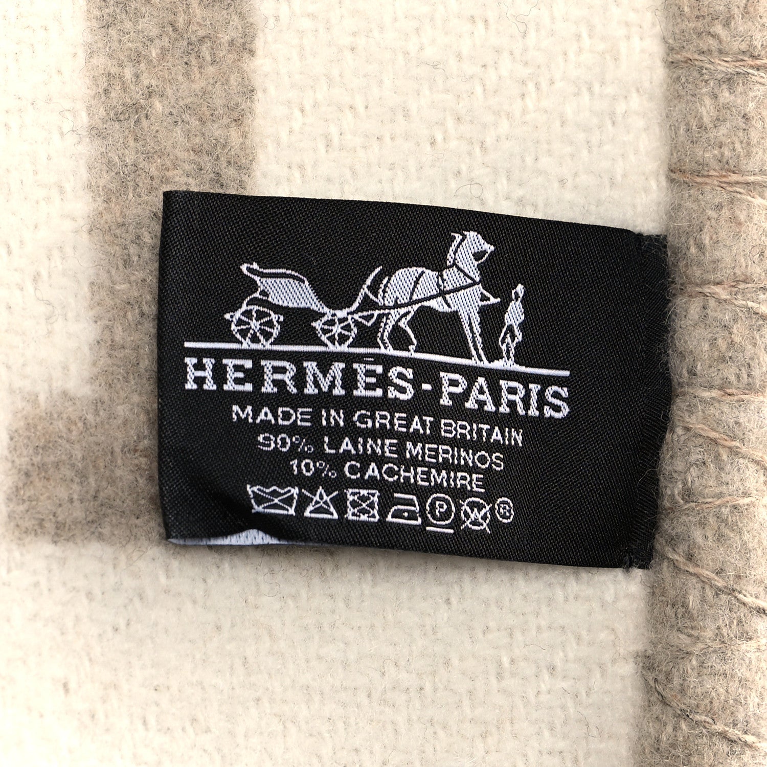 Hermes Wool Cashmere Avalon III Blanket Coco Camomille 3 of 3