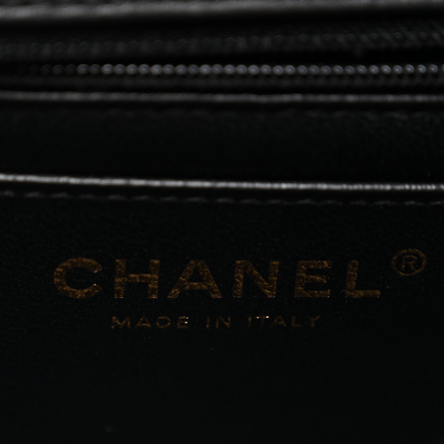 Lambskin Quilted Mini Rectangular Flap Black