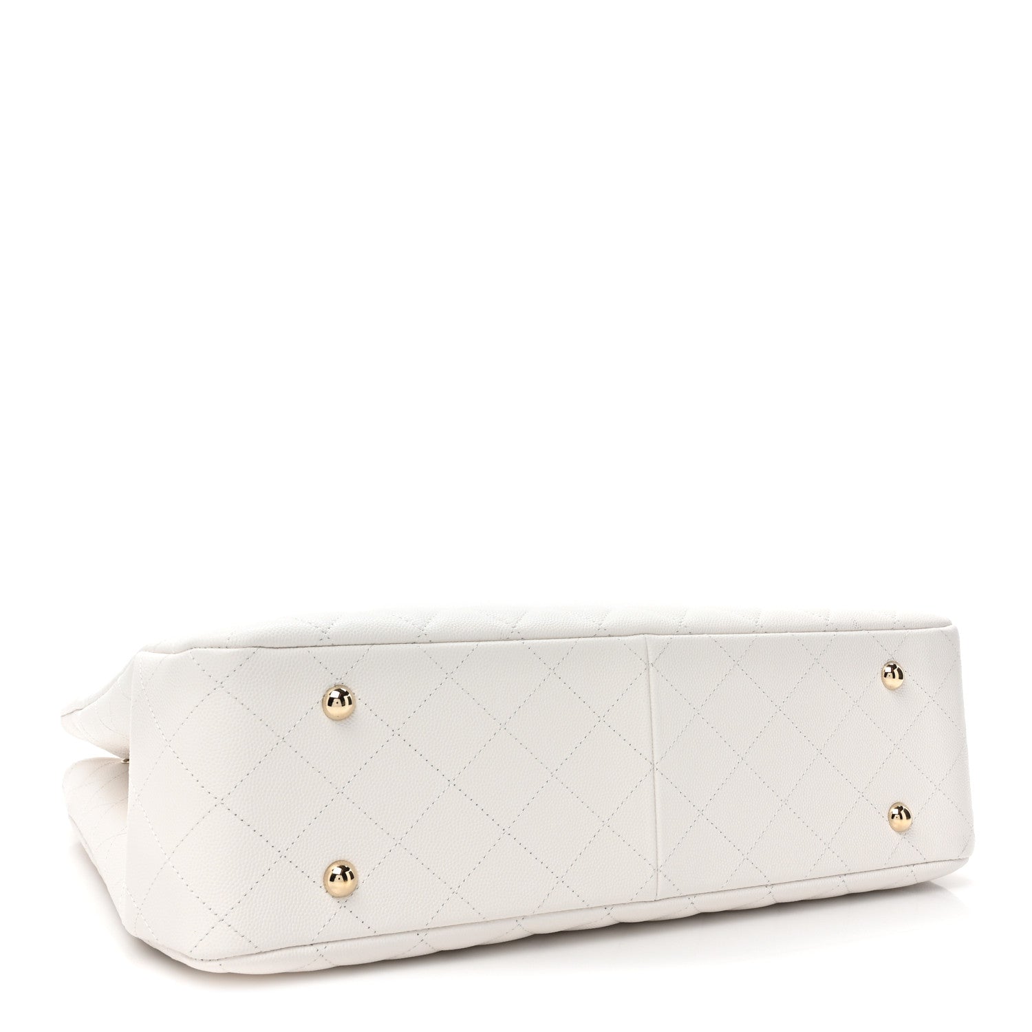 Chanel Caviar Quilted Large Classic Shopping Tote White 4 of 9