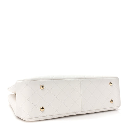 Chanel Caviar Quilted Large Classic Shopping Tote White 4 of 9