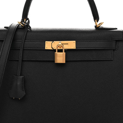 Hermes Epsom Kelly Sellier 28 Black 8 of 12