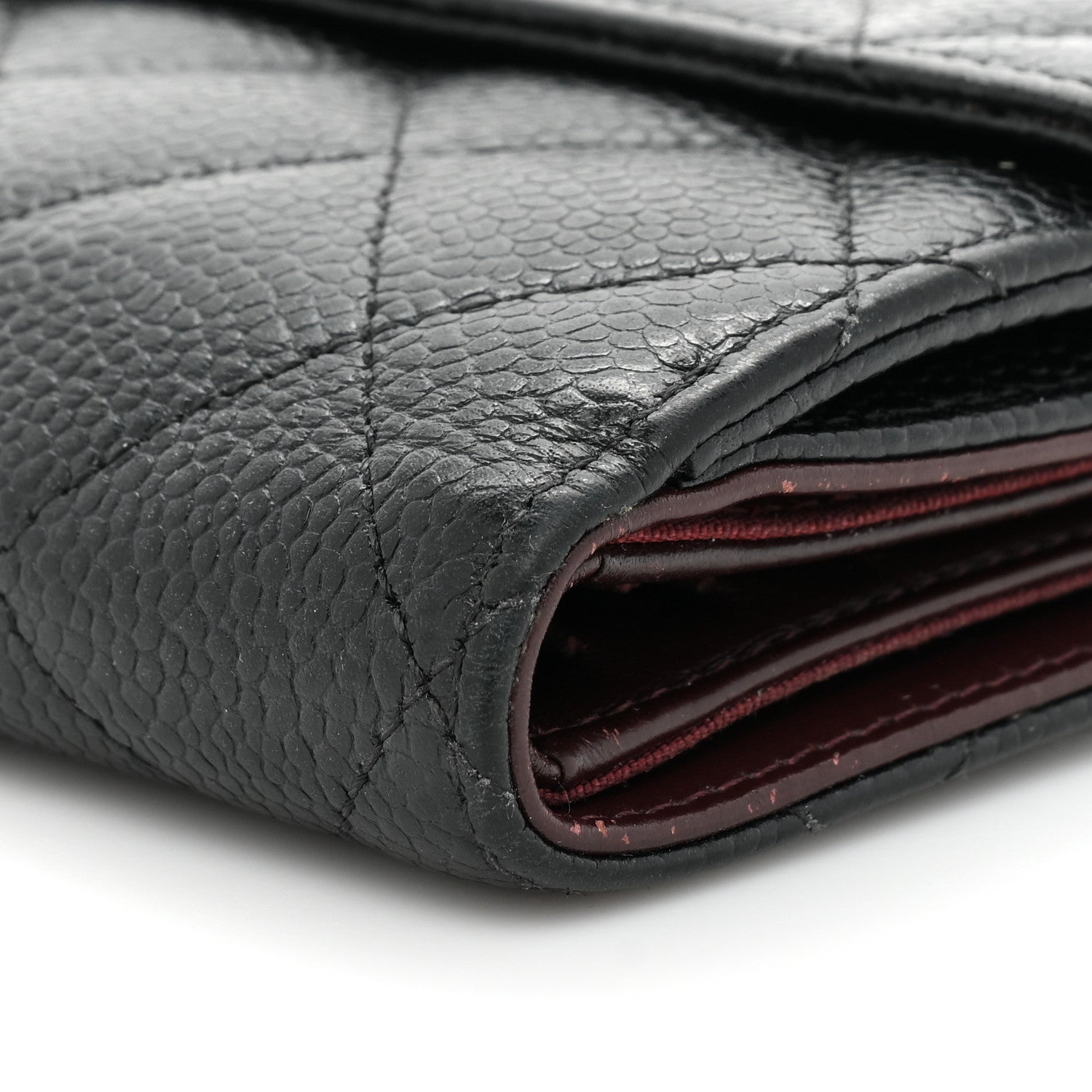 Chanel Caviar Quilted Compact French Flap Wallet Black 10 of 13