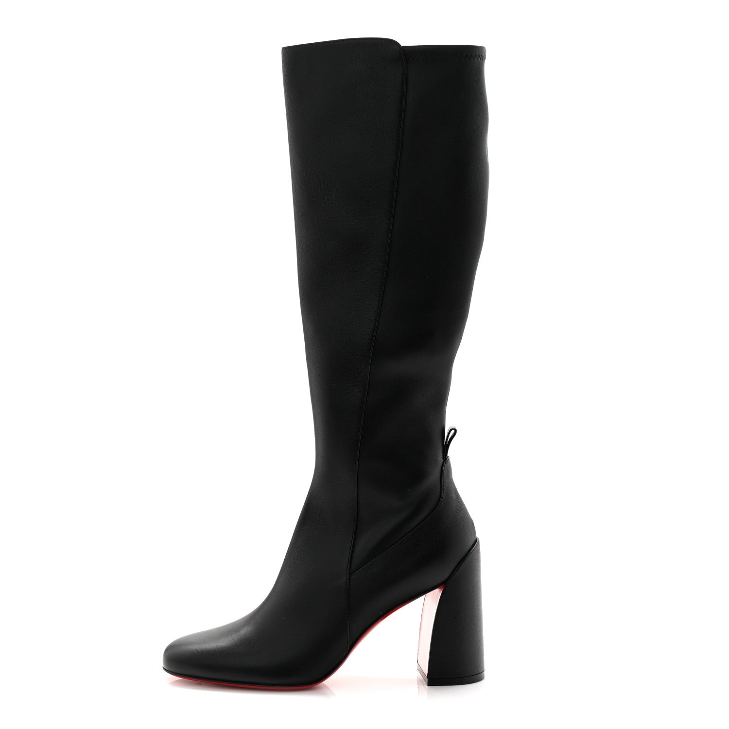 Christian Louboutin Calfskin Jane Botta 55 Knee High Boots 39.5 Black 1 of 8