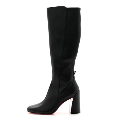 Christian Louboutin Calfskin Jane Botta 55 Knee High Boots 39.5 Black 1 of 8
