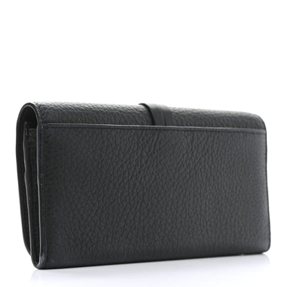 Chloe Grained Calfskin Alphabet Long Wallet Black 3 of 7