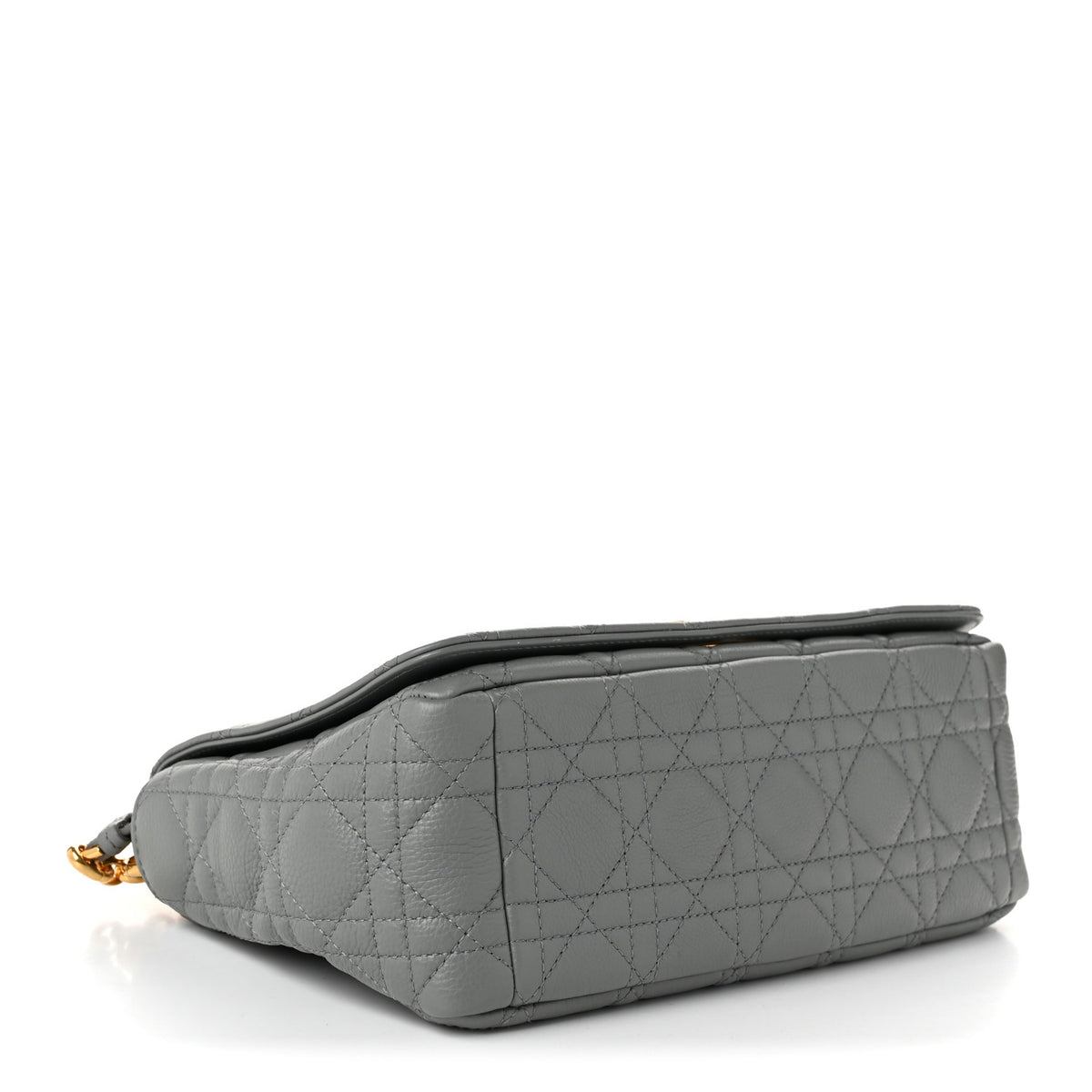 Christian Dior Supple Calfskin Cannage Medium Caro Bag Ethereal Grey 4 of 10