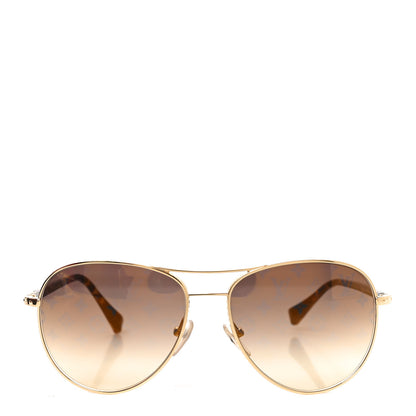 Louis Vuitton Conspiration Pilote Sunglasses Z0164U Gold 2 of 7