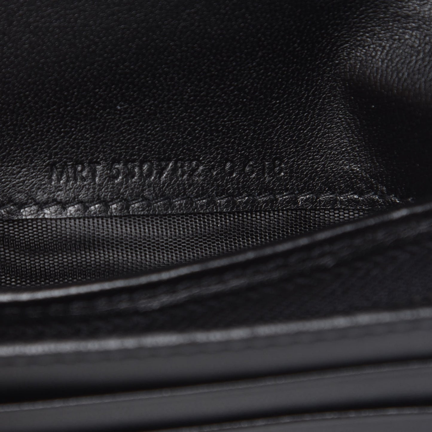 Lambskin Y Quilted Monogram Loulou Flap Wallet Black