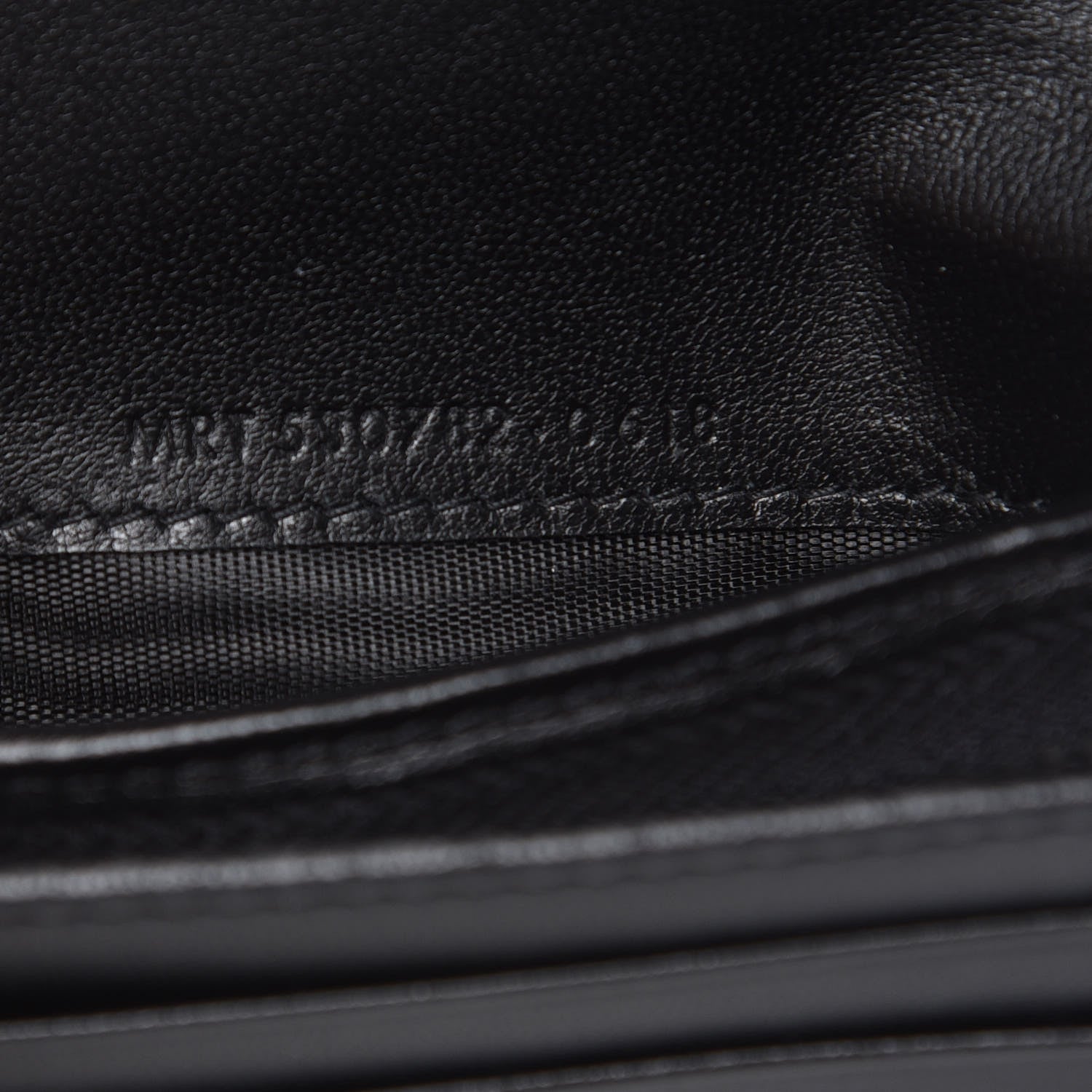 Saint Laurent Lambskin Y Quilted Monogram Loulou Flap Wallet Black 7 of 9