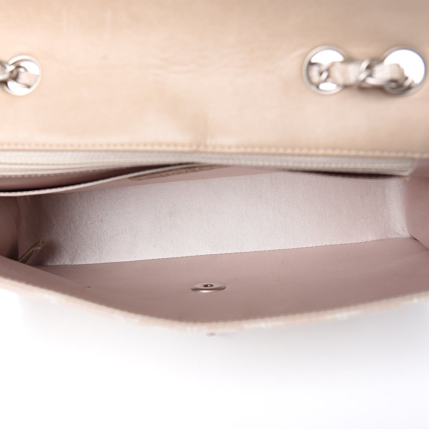 Nylon Medium Travel Flap Light Beige
