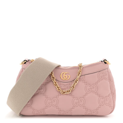 Gucci Calfskin GG Matelasse Chain Handbag Perfect Pink Natural 1 of 10