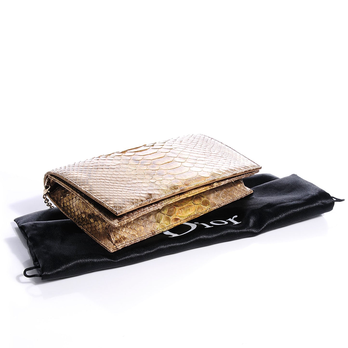 Python Evening Clutch Brown