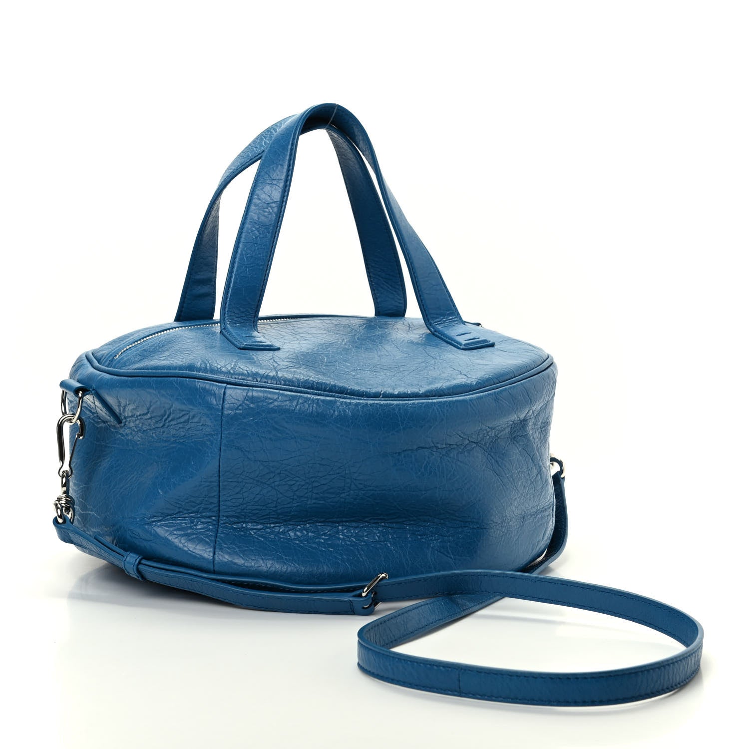 Balenciaga Agneau Arena Round Air Hobo Bleu De Prusse 3 of 9