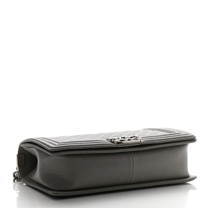 Chanel Caviar Quilted New Medium Boy Flap Grey 4 of 11