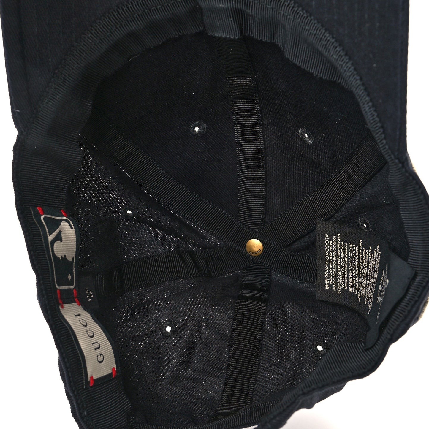 X MLB Cotton NY Yankees Baseball Hat 57-61 Black
