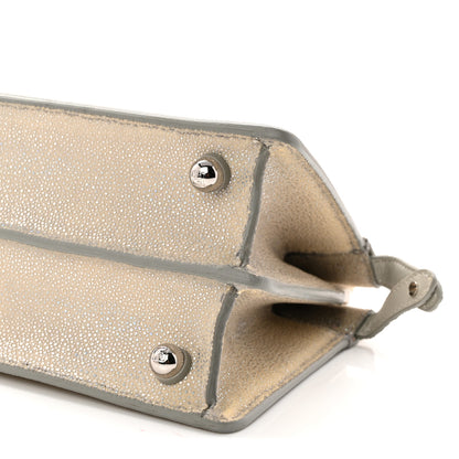 Fendi Stingray Shiny Nappa Petite Peekaboo I SEE U Satchel Beige 10 of 10