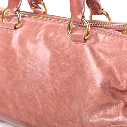 Prada Vitello Shine Shopping Satchel Antico 3 of 4