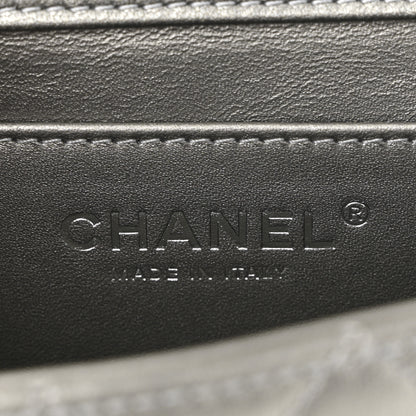 Chanel Metallic Goatskin Quilted Chic Pearls Flap Silver 6 of 11