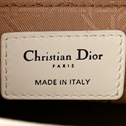Christian Dior Lambskin Cannage Small My ABCDior Lady Dior White 6 of 14