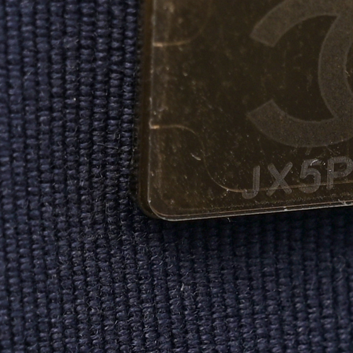 Lambskin Quilted Wallet On Chain WOC Dark Blue