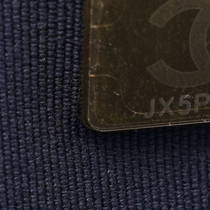 Chanel Lambskin Quilted Wallet On Chain WOC Dark Blue 7 of 10