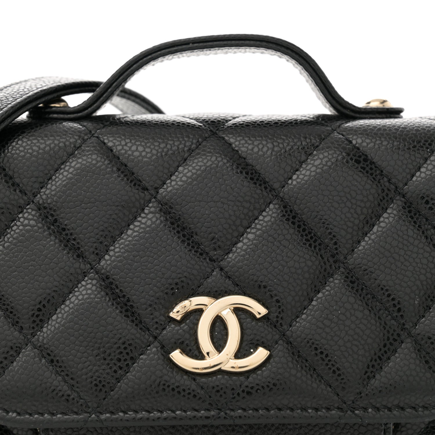 Chanel Caviar Quilted Business Affinity Clutch With Chain Black 8 of 11