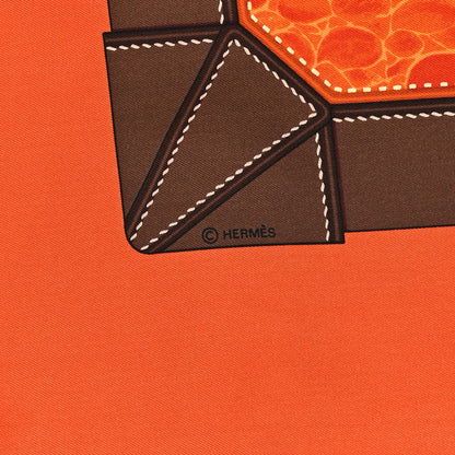 Hermes Silk Tout Cuir Scarf 90 3 of 4