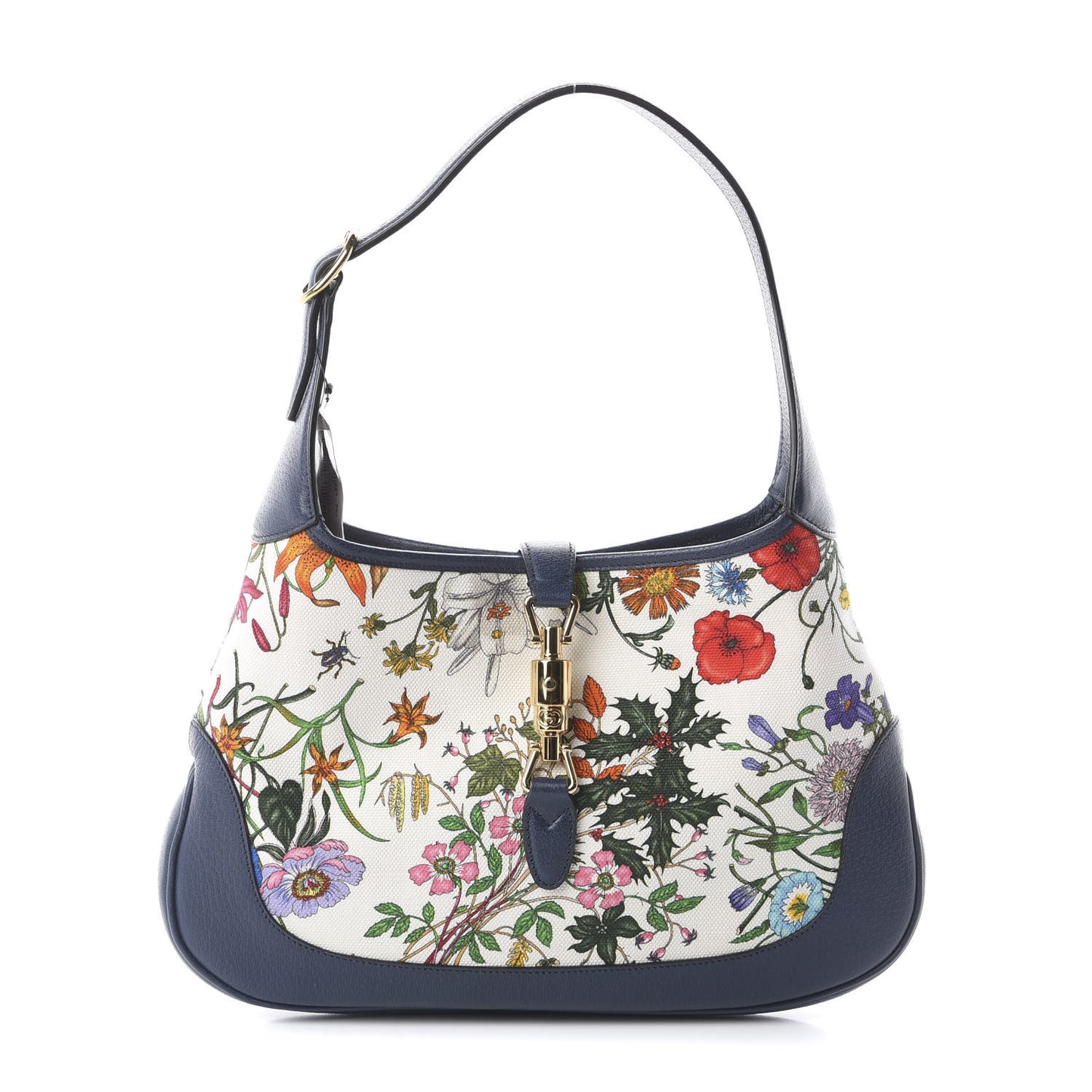 Canvas Flora Medium Jackie Hobo Blue Agata